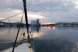 Liegeplatz im Hafen Volos